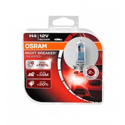 Галогеновые лампы Osram Night Breaker Unlimited H4